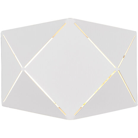 LED Wandlamp 6W Warm Wit 3000K - Stijlvol Mat Wit - Energiezuinig