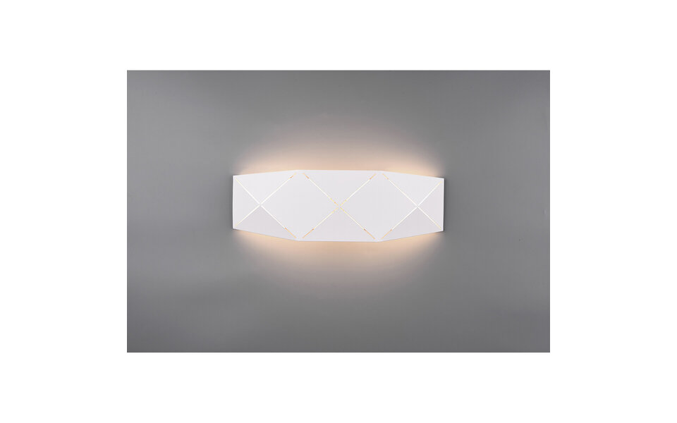 HLW LED LED Wandlamp 13W Warm Wit 2700K–3000K - Mat Wit Aluminium - Rond HLW LED LED Wandlamp 13W Warm Wit 2700K–3000K - Mat Wit Aluminium - Rond