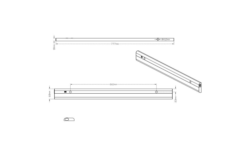 HLW LED LED Keukenkast Verlichting met Bewegingssensor - Warm Wit 3000K - 15.5W - Mat Wit HLW LED LED Keukenkast Verlichting met Bewegingssensor - Warm Wit 3000K - 15.5W - Mat Wit