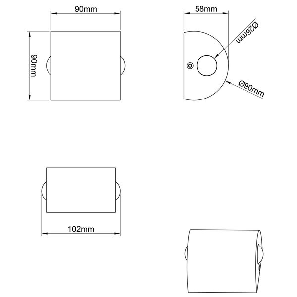 HLW LED LED Wandlamp Trion Wallis 6W Warm Wit 3000K - Mat Nikkel Aluminium HLW LED LED Wandlamp Trion Wallis 6W Warm Wit 3000K - Mat Nikkel Aluminium