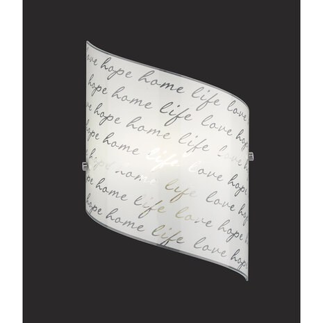 HLW LED LED Wandlamp Trion Sonu - Mat Witte Vierkante Wandverlichting, E27 Fitting