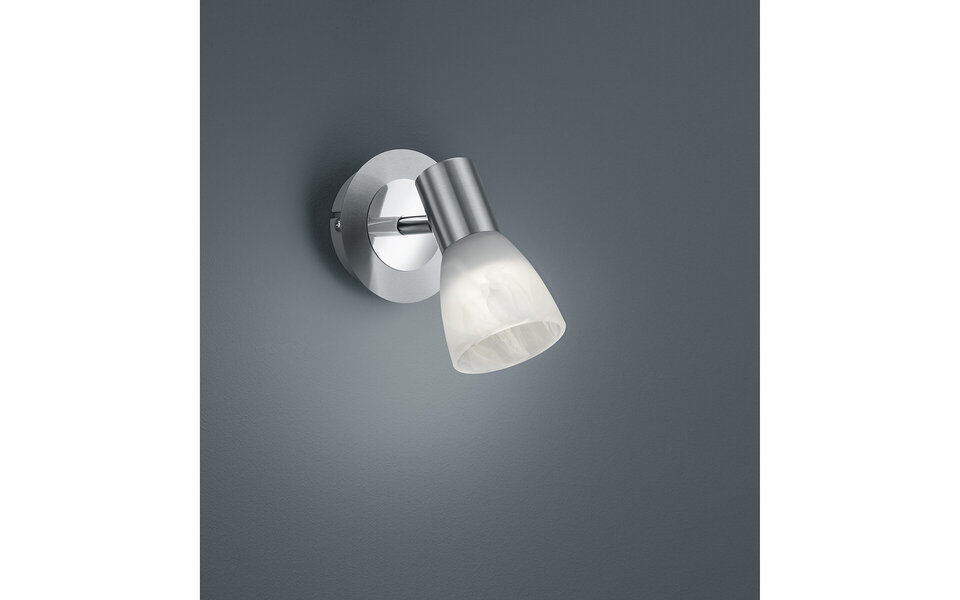 HLW LED LED Wandspot Trion Levino - Warm Wit 3000K - Mat Nikkel - E14 Fitting