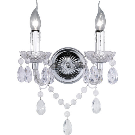 HLW LED LED Wandlamp Trion Lucy - Dubbele E14 Fitting, Helder Licht & Aluminium Design HLW LED LED Wandlamp Trion Lucy - Dubbele E14 Fitting, Helder Licht & Aluminium Design