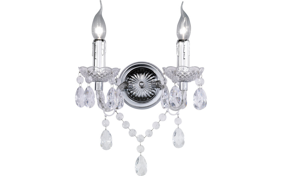 HLW LED LED Wandlamp Trion Lucy - Dubbele E14 Fitting, Helder Licht & Aluminium Design