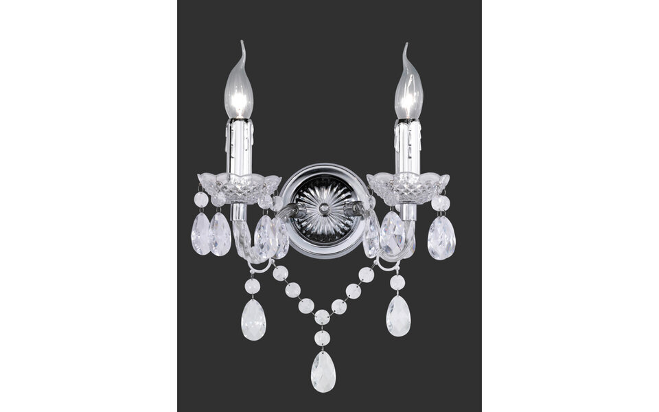 HLW LED LED Wandlamp Trion Lucy - Dubbele E14 Fitting, Helder Licht & Aluminium Design