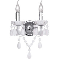 LED wandlamp | 2x40W | Mat wit | Aluminium | E14 | Rond