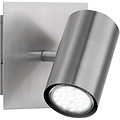 Stijlvolle LED Wandspot Trion Mary met GU10 Fitting - Mat Nikkel & Aluminium