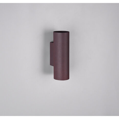 HLW LED LED Wandlamp Trion Mary met dubbele GU10 fitting - Roestkleur, Aluminium & Up/Down licht HLW LED LED Wandlamp Trion Mary met dubbele GU10 fitting - Roestkleur, Aluminium & Up/Down licht