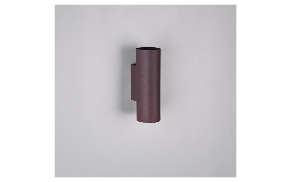 HLW LED LED Wandlamp Trion Mary met dubbele GU10 fitting - Roestkleur, Aluminium & Up/Down licht