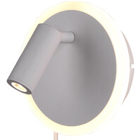 LED wandlamp | 7W (5W+2W) | 3000K Warmwit | Mat wit | Rond