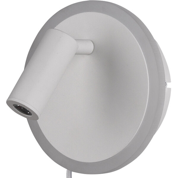 HLW LED LED Wandlamp Trion Jodan 7W - Warm Wit 3000K - Mat Wit Aluminium HLW LED LED Wandlamp Trion Jodan 7W - Warm Wit 3000K - Mat Wit Aluminium