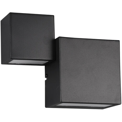 HLW LED Dimbare LED Wandlamp 12W - Warm Wit 2700K-3000K - Zwarte & Witte Vloerlamp & Wandlamp