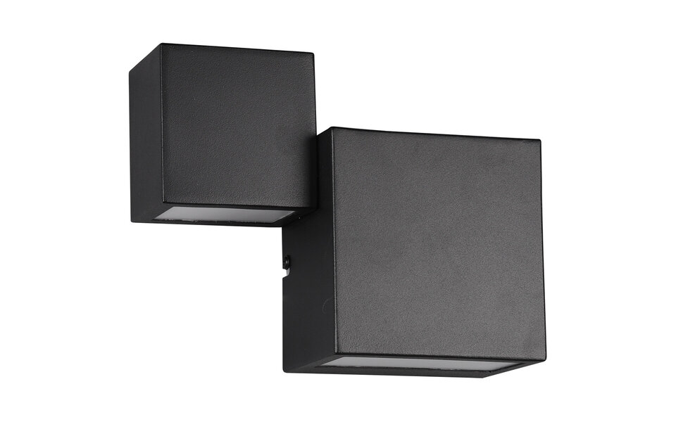 HLW LED Dimbare LED Wandlamp 12W - Warm Wit 2700K-3000K - Zwarte & Witte Vloerlamp & Wandlamp