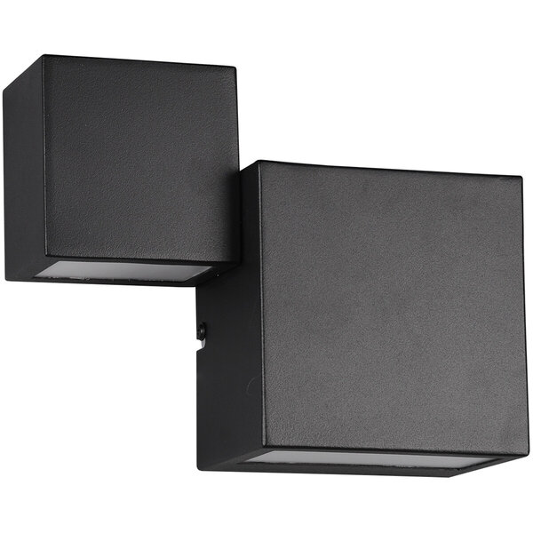 HLW LED Dimbare LED Wandlamp 12W - Warm Wit 2700K-3000K - Zwarte & Witte Vloerlamp & Wandlamp