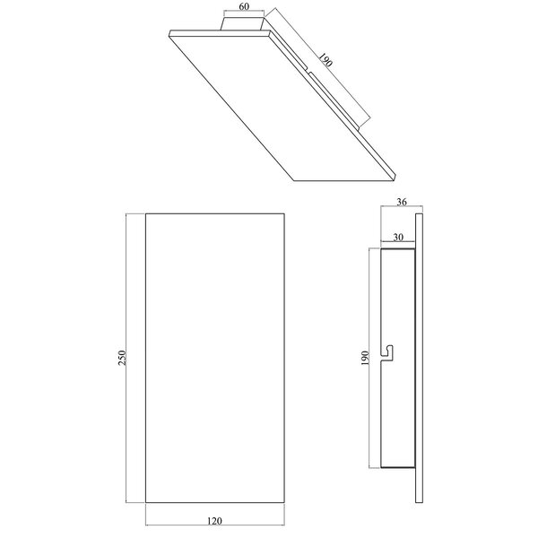 HLW LED Dimbare LED Wandlamp & Vloerlamp 9W - Zwarte & Witte opties - Warm Wit 2700K-3000K