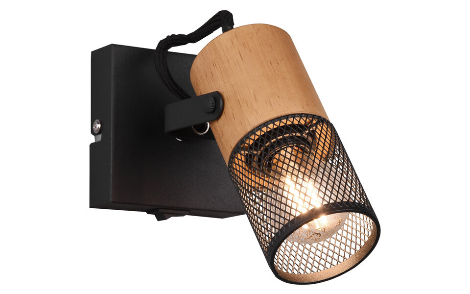 HLW LED LED Wandspot Mat Zwart - Duurzaam Aluminium met E14 Fitting, Perfect als LED Vloerlamp en LED Spot