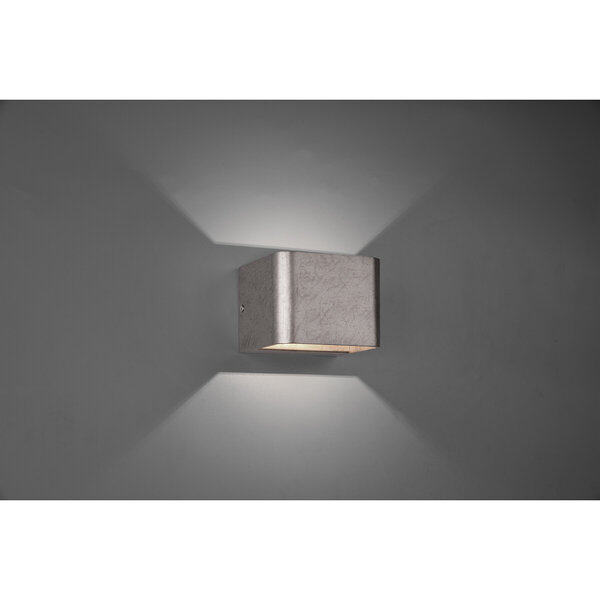 HLW LED LED Wandlamp 4W Dimbaar - Warm Wit 2700K–3000K - Beam Angle Verstelbaar - Mat Nikkel
