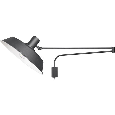 HLW LED LED Wandlamp Mat Zwart - Trion Bolan | Duurzaam Aluminium & E27 Fitting