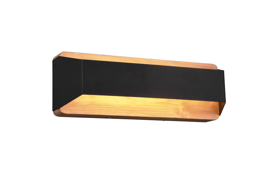 HLW LED LED Wandlamp Dimbaar - Mat Zwart Aluminium, Warm Wit 3000K, Up & Down Licht HLW LED LED Wandlamp Dimbaar - Mat Zwart Aluminium, Warm Wit 3000K, Up & Down Licht