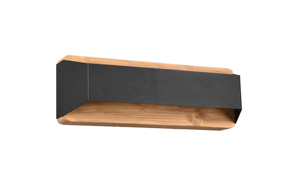 HLW LED LED Wandlamp Dimbaar - Mat Zwart Aluminium, Warm Wit 3000K, Up & Down Licht HLW LED LED Wandlamp Dimbaar - Mat Zwart Aluminium, Warm Wit 3000K, Up & Down Licht