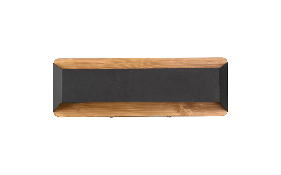 HLW LED LED Wandlamp Dimbaar - Mat Zwart Aluminium, Warm Wit 3000K, Up & Down Licht HLW LED LED Wandlamp Dimbaar - Mat Zwart Aluminium, Warm Wit 3000K, Up & Down Licht