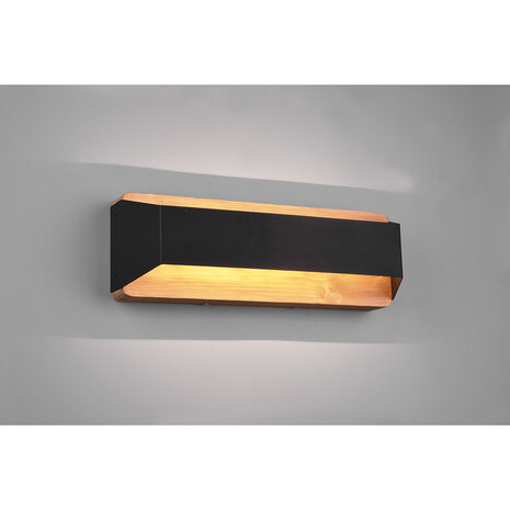 HLW LED LED Wandlamp Dimbaar - Mat Zwart Aluminium, Warm Wit 3000K, Up & Down Licht HLW LED LED Wandlamp Dimbaar - Mat Zwart Aluminium, Warm Wit 3000K, Up & Down Licht