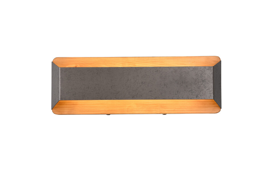 HLW LED LED Wandlamp Trion Arbon 13.5W Dimbaar Warm Wit 3000K Antiek Nikkel HLW LED LED Wandlamp Trion Arbon 13.5W Dimbaar Warm Wit 3000K Antiek Nikkel