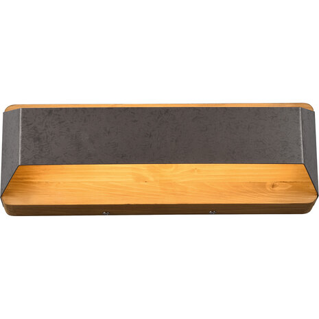 HLW LED LED Wandlamp Trion Arbon 13.5W Dimbaar Warm Wit 3000K Antiek Nikkel