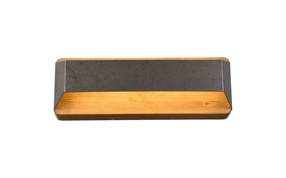 HLW LED LED Wandlamp Trion Arbon 13.5W Dimbaar Warm Wit 3000K Antiek Nikkel HLW LED LED Wandlamp Trion Arbon 13.5W Dimbaar Warm Wit 3000K Antiek Nikkel