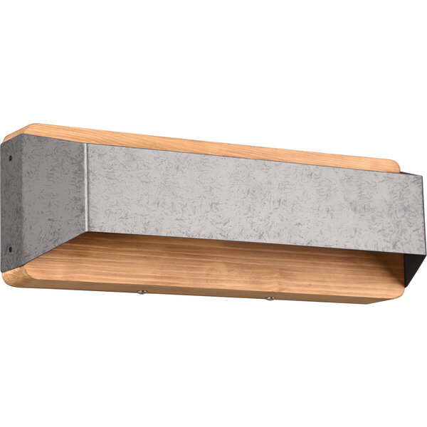 HLW LED LED Wandlamp Trion Arbon 13.5W Dimbaar Warm Wit 3000K Antiek Nikkel