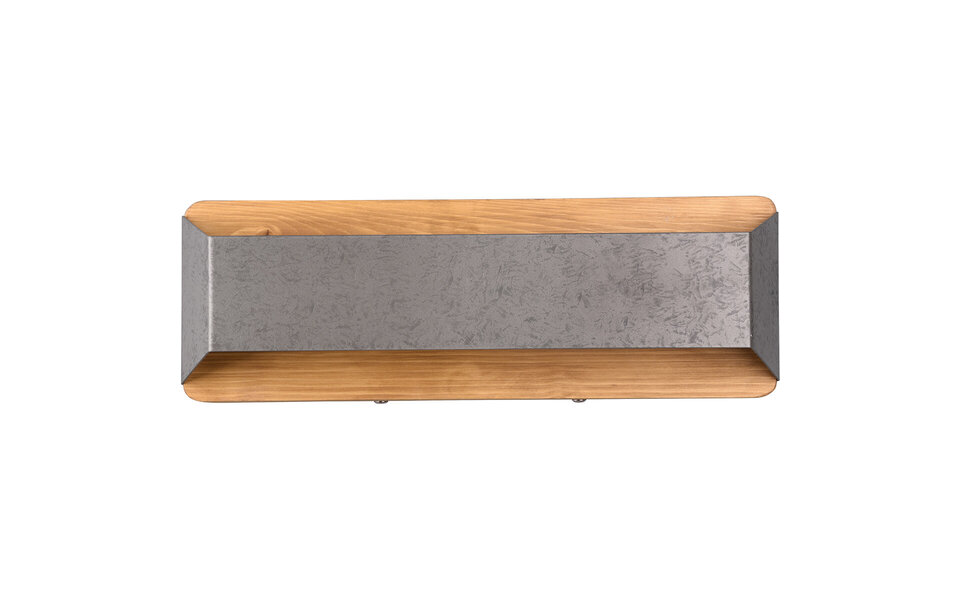 HLW LED LED Wandlamp Trion Arbon 13.5W Dimbaar Warm Wit 3000K Antiek Nikkel HLW LED LED Wandlamp Trion Arbon 13.5W Dimbaar Warm Wit 3000K Antiek Nikkel