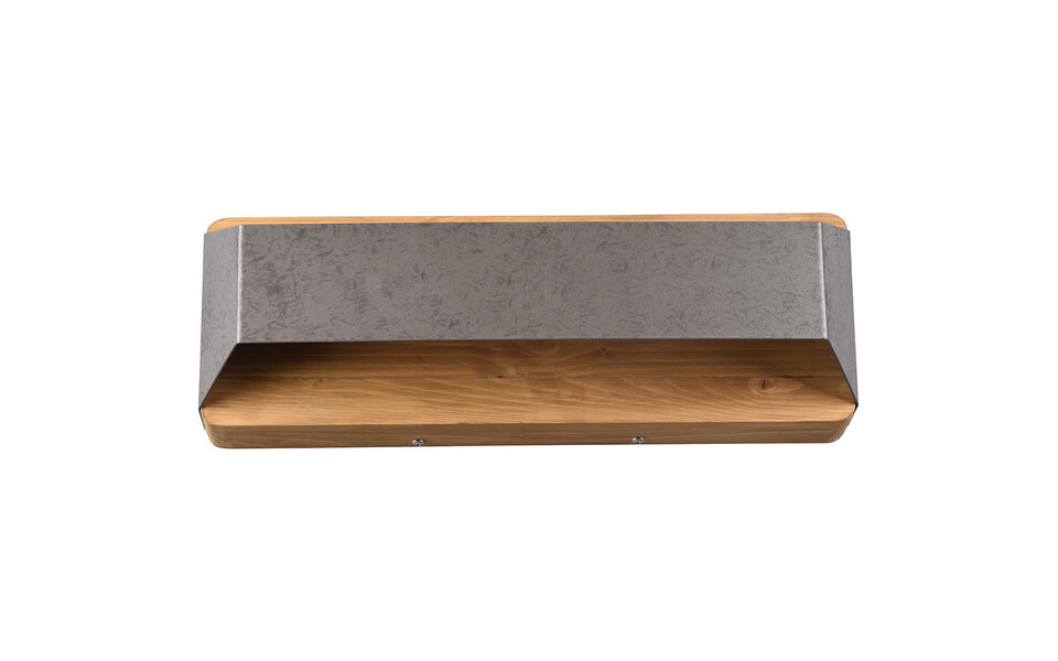 HLW LED LED Wandlamp Trion Arbon 13.5W Dimbaar Warm Wit 3000K Antiek Nikkel HLW LED LED Wandlamp Trion Arbon 13.5W Dimbaar Warm Wit 3000K Antiek Nikkel