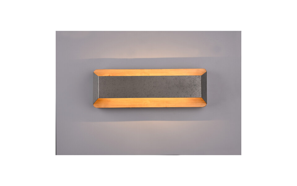 HLW LED LED Wandlamp Trion Arbon 13.5W Dimbaar Warm Wit 3000K Antiek Nikkel HLW LED LED Wandlamp Trion Arbon 13.5W Dimbaar Warm Wit 3000K Antiek Nikkel