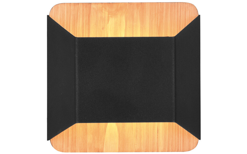 HLW LED Dimbare LED Wandlamp Mat Zwart met Warm Wit 3000K en OSRAM LEDs - 4.3W