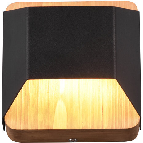 HLW LED Dimbare LED Wandlamp Mat Zwart met Warm Wit 3000K en OSRAM LEDs - 4.3W HLW LED Dimbare LED Wandlamp Mat Zwart met Warm Wit 3000K en OSRAM LEDs - 4.3W