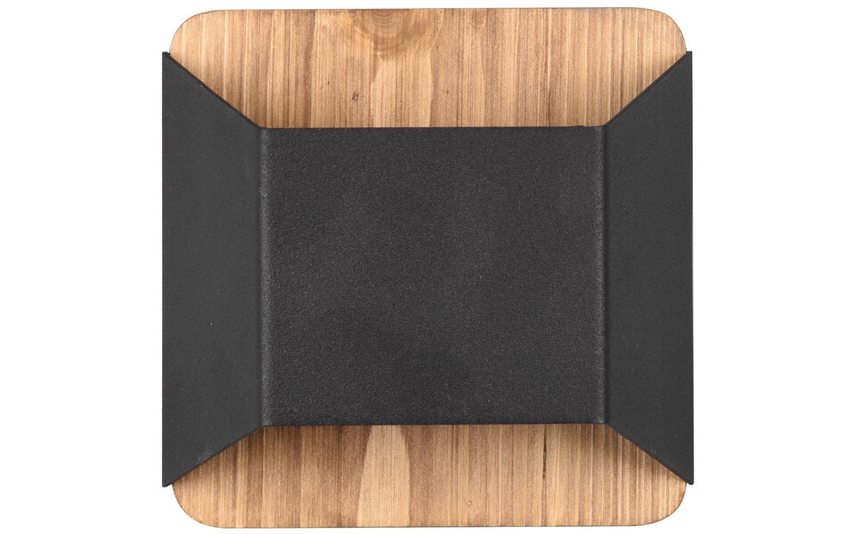 HLW LED Dimbare LED Wandlamp Mat Zwart met Warm Wit 3000K en OSRAM LEDs - 4.3W