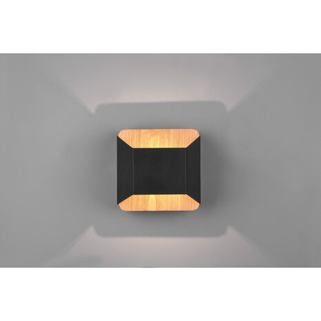 HLW LED Dimbare LED Wandlamp Mat Zwart met Warm Wit 3000K en OSRAM LEDs - 4.3W HLW LED Dimbare LED Wandlamp Mat Zwart met Warm Wit 3000K en OSRAM LEDs - 4.3W