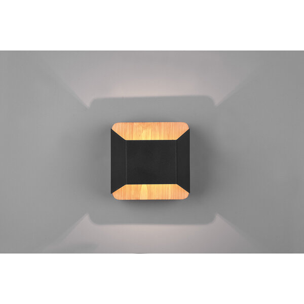 HLW LED Dimbare LED Wandlamp Mat Zwart met Warm Wit 3000K en OSRAM LEDs - 4.3W HLW LED Dimbare LED Wandlamp Mat Zwart met Warm Wit 3000K en OSRAM LEDs - 4.3W