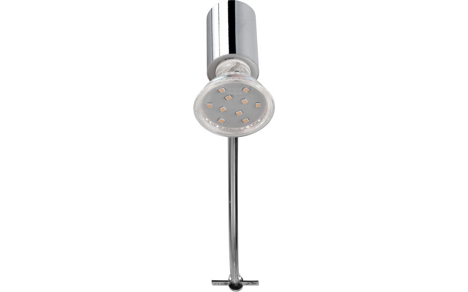 HLW LED Trion Giano LED Wandlamp - Spatwaterdicht IP44, GU10 Fitting, Aluminium, Glans Chroom