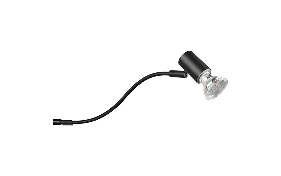HLW LED LED Wandlamp Mat Zwart - Spatwaterdicht IP44 - GU10 Fitting - Aluminium