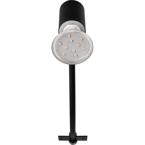 HLW LED LED Wandlamp Mat Zwart - Spatwaterdicht IP44 - GU10 Fitting - Aluminium HLW LED LED Wandlamp Mat Zwart - Spatwaterdicht IP44 - GU10 Fitting - Aluminium