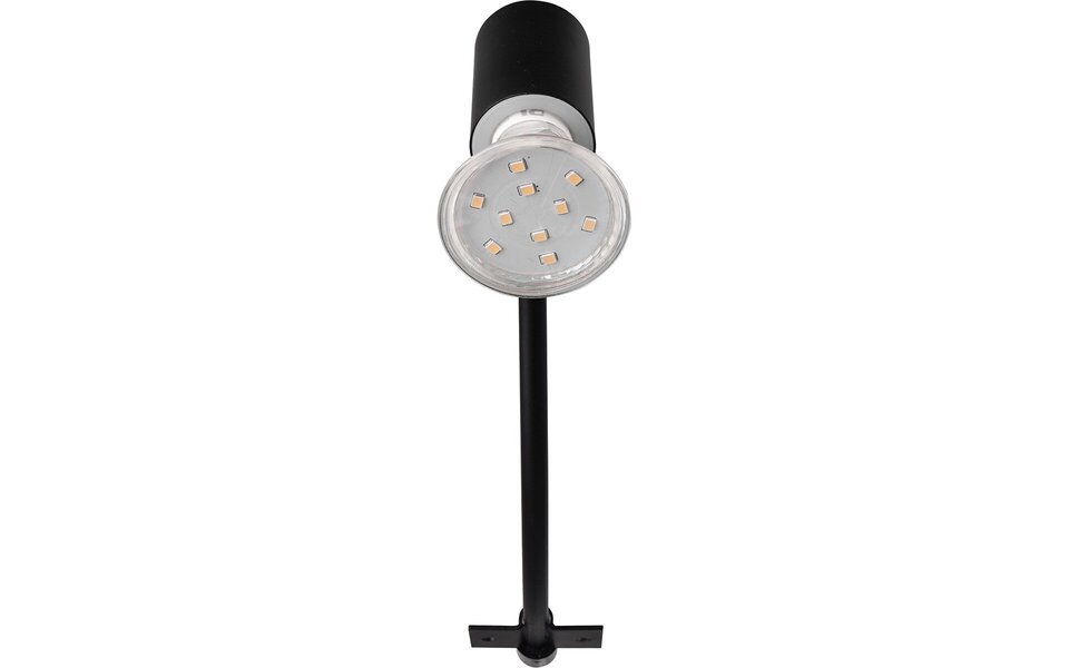 HLW LED LED Wandlamp Mat Zwart - Spatwaterdicht IP44 - GU10 Fitting - Aluminium