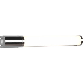 LED wandlamp | 8W | 3000K | IP44 | Chroom | Stopcontact