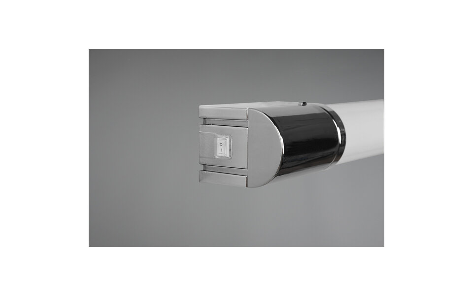 HLW LED LED Wandlamp 8W Warm Wit 3000K Spatwaterdicht IP44 Glans Chroom Kunststof