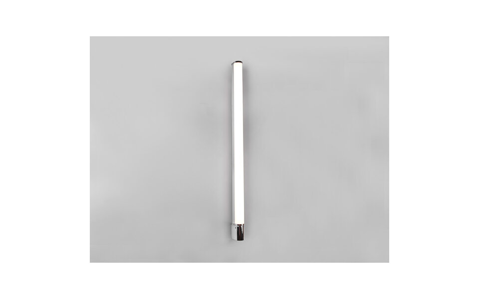 HLW LED LED Wandlamp 21W Warm Wit 3000K Spatwaterdicht IP44 Glans Chroom