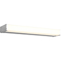 LED Wandlamp 6W Warm Wit 3000K Spatwaterdicht IP44 - Mat Chroom Aluminium