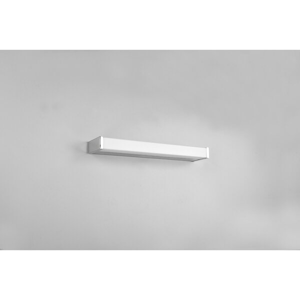 HLW LED LED Wandlamp 6W Warm Wit 3000K Spatwaterdicht IP44 - Mat Chroom Aluminium HLW LED LED Wandlamp 6W Warm Wit 3000K Spatwaterdicht IP44 - Mat Chroom Aluminium