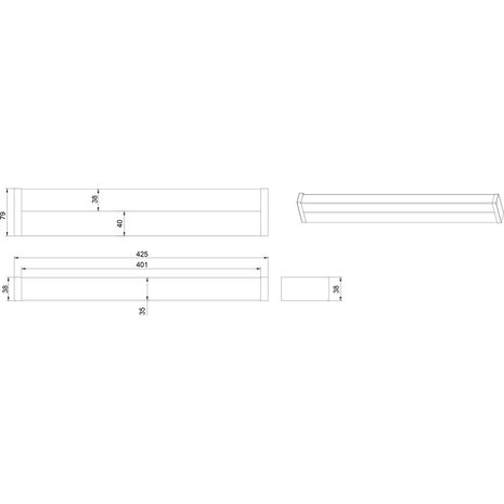HLW LED LED Wandlamp 6W Warm Wit 3000K Spatwaterdicht IP44 - Mat Chroom Aluminium HLW LED LED Wandlamp 6W Warm Wit 3000K Spatwaterdicht IP44 - Mat Chroom Aluminium