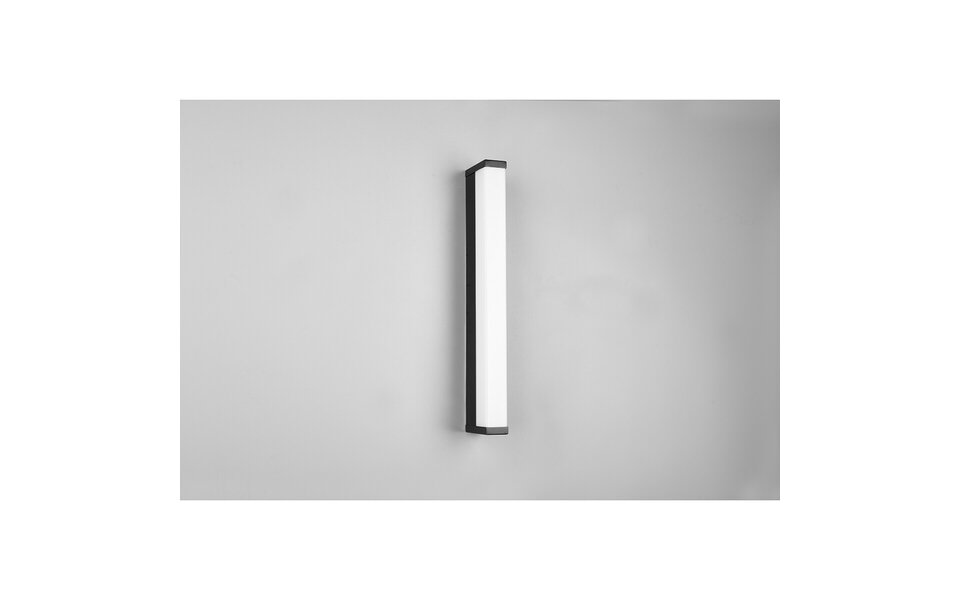 HLW LED LED Wandlamp Mat Zwart - 6W Warm Wit 2700K–3000K, Waterdicht, Beam Angle Verstelbaar