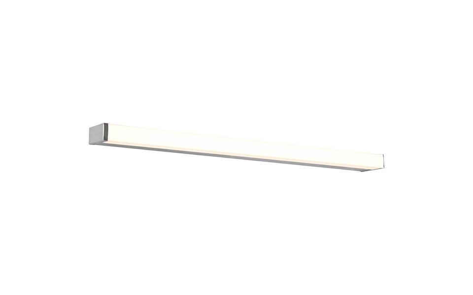 HLW LED LED Wandlamp 12W Warm Wit 3000K - Spatwaterdicht IP44, Verstelbare Beam Angle, Mat Chroom